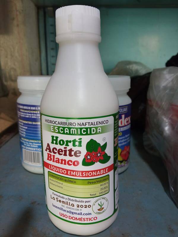 Aceite blanco - Vivero Mañongo c.a