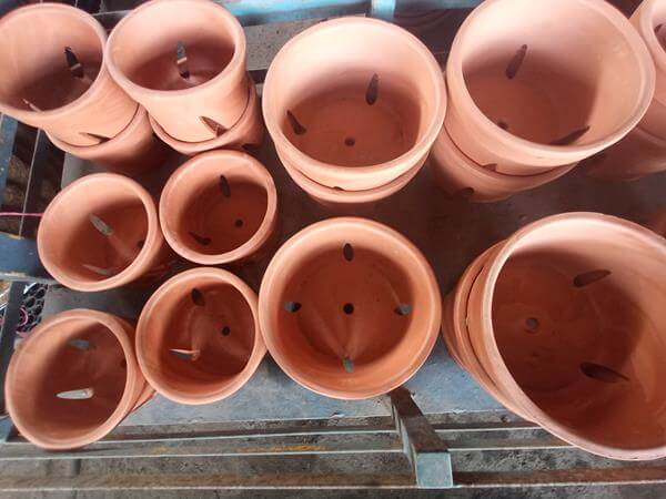 Matero de arcilla para orquídeas - Vivero Mañongo c.a